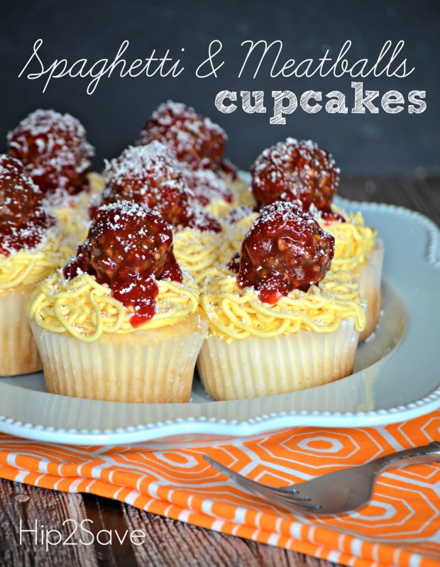 Spaghetti & Meatballs Cupcakes (Fun for April Fool's) Hip2Save