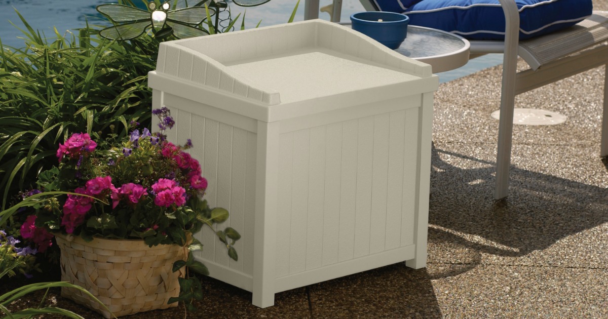 Suncast Gallon Deck Box W Seat Just Shipped At Walmart