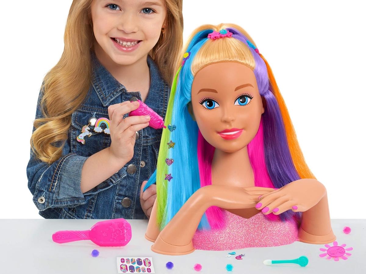 Barbie Rainbow Sparkle Styling Head Only 19 On Amazon Regularly 33