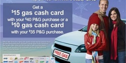 Yet Another P&G Promotion-$15 FREE Gas Card!