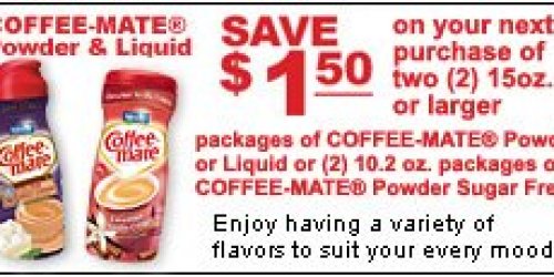 Coffee-Mate Coupons: New Links & More!