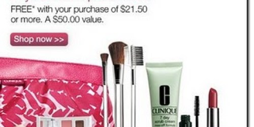 FREE $50 Clinique Gift Set w/ $21.50 Purchase!