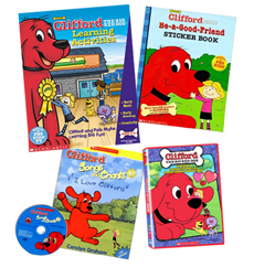 Clifford Book, DVD, CD and Sticker Gift Set - Fundles