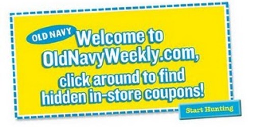 Old Navy Weekly Coupon Site Update!