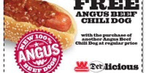 Wienerschnitzel: FREE Chili Dog with Purchase!
