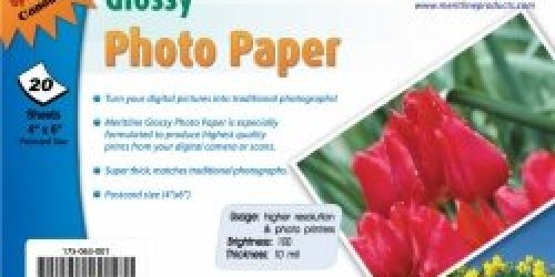 20 Pack of Photo Paper– ONLY .35 Shipped!