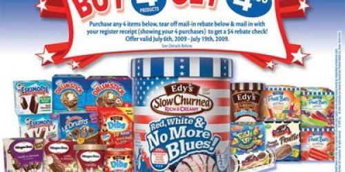 Ice Cream Rebate: Buy 4- Get $4 + Target Deal!