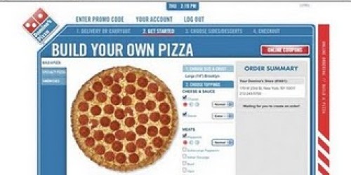 Domino's Pizza:1 Large Pizza + Cinnastix for $5.99– Order NOW and Schedule for Later!
