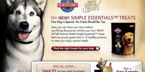 FREE Hill's Science Diet Dog Treat Sample + FREE Royal Canin Cat Food!