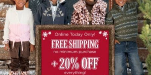 Gymboree & Crazy8: FREE Shipping + 20% Off!