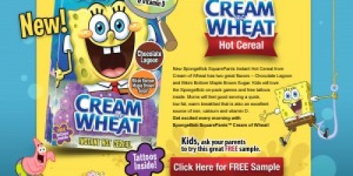 FREE Cream of Wheat Sample (NEW Link)!