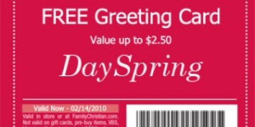 Family Christian Stores: FREE Greeting Card + More!