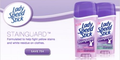 New Lady Speed Stick Coupon + Walgreens Deal!