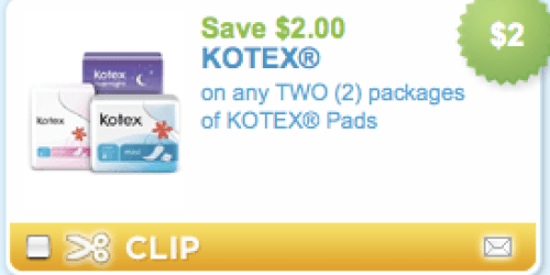 High Value Kotex Coupons + Rite Aid Deal!