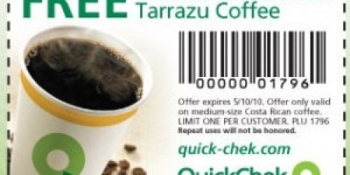 QuickChek: FREE Costa Rican Coffee!