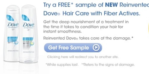 FREE Sample of Dove Moisture Hair Care!