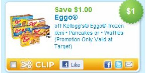 Eggo Waffles $0.75 at Target w/ New Coupon!