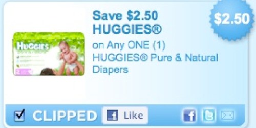 New $2.50/1 Huggies Diapers Coupon + More!