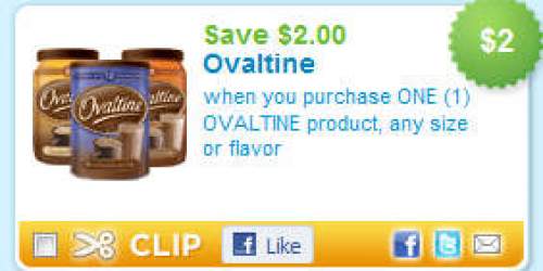 New High Value $2/1 Ovaltine Coupon!