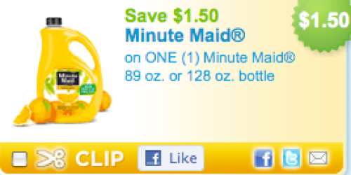 *HOT* $1.50/1 Minute Maid Juice Coupon!