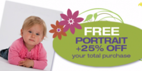 Picture People: FREE Portrait + 25% Off Purchase!
