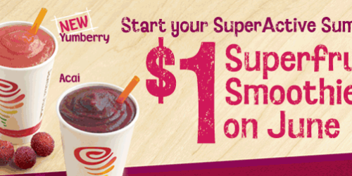 Jamba Juice: $1 Superfruit Smoothies (6/16)!