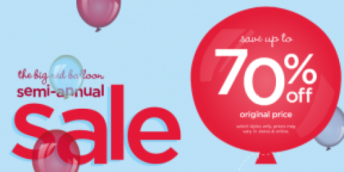 Gymboree Semi-Annual Sale: 70% Off