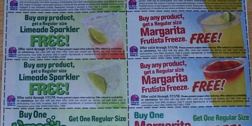 Taco Bell Coupon in Select Red Plum Inserts!
