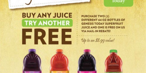 Genesis Today: Buy 1 Get 1 Free Rebate Offer!