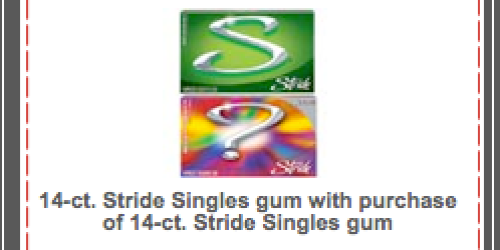 New Target Coupons = FREE Stride Gum + More!