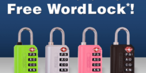 FREE WordLock Luggage Lock!