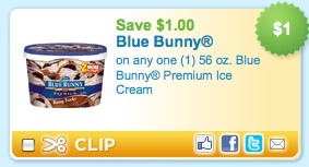 Rare $1/1 Blue Bunny Ice Cream Coupon!