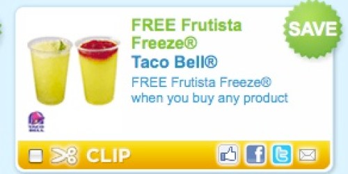 Taco Bell: Rare FREE Frutista Freeze Coupon!