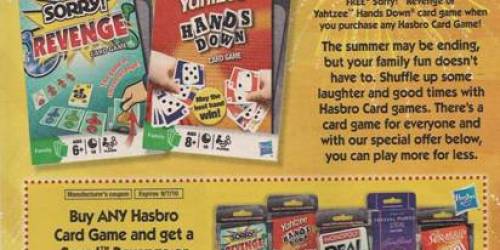 Buy 1 Get 1 FREE Hasbro Card Game Coupon!