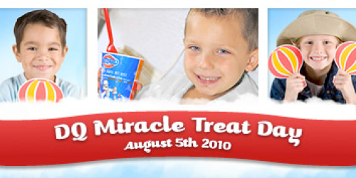 Dairy Queen: Buy Blizzard and Support Children's Miracle Network (8/5)!