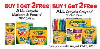 Toys R Us: Crayola Products Buy 1 Get 2 Free!!