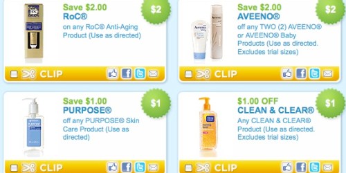 *HOT!* Beauty for All Ages Rebate AND New Aveeno, Clean & Clear & RoC Coupons + More!