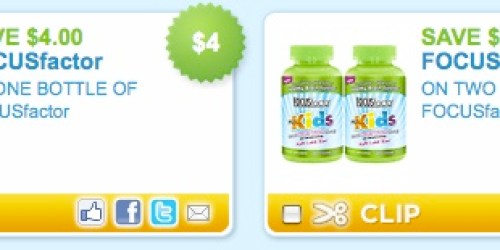 New High Value FOCUSfactor Coupons