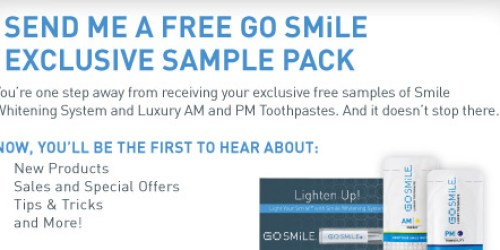 FREE GoSmile Whitening System Sample Pack