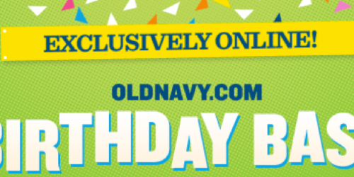 Old Navy Birthday Sale: Save 25% Off Your Purchase (10 Hours Only)!