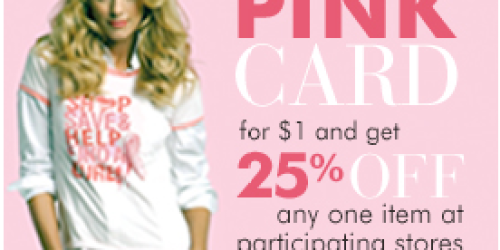 Tanger Outlet: Save 25% Off One Item!