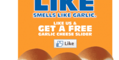 White Castle: FREE Garlic Cheese Slider