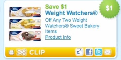 Rare $1/2 Weight Watchers Bakery Item Coupon