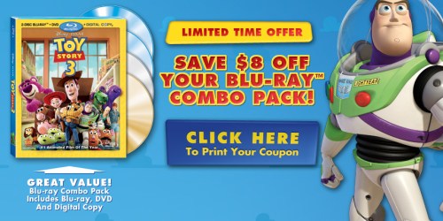 $8/1 Toy Story 3 Coupon + Disney Store Deal
