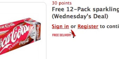 My Coke Rewards: Coupon for FREE 12-Pack of Coke ONLY 30 Points