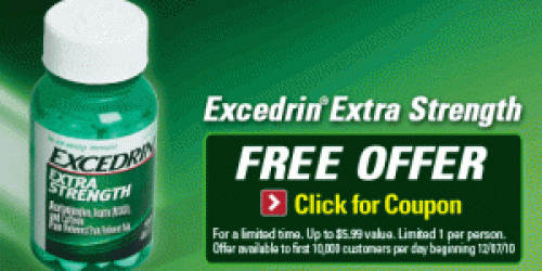FREE Excedrin Extra Strength (New Offer!)