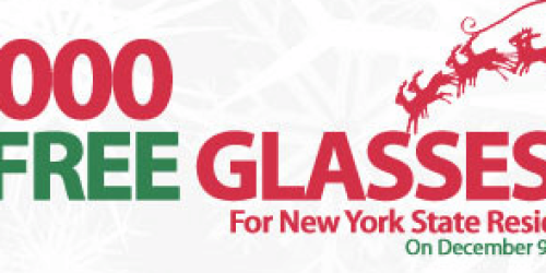 Reminder: FREE Glasses for New York State Residents at 9AM EST Today!