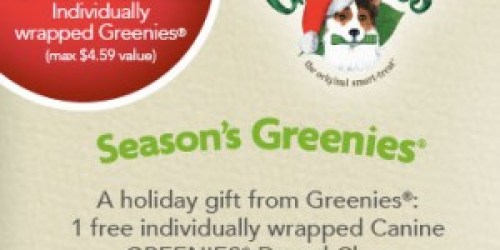 FREE Canine Greenies Dental Chew at PetSmart