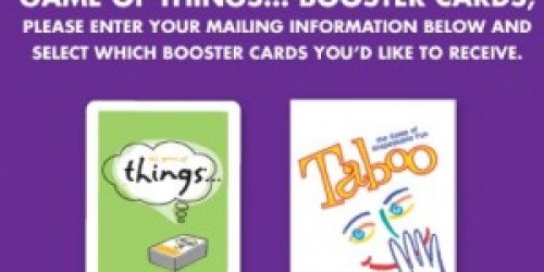 FREE Taboo or Game of Things Booster Cards