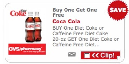 CVS: Buy 1 Get 1 FREE Diet Coke Coupon